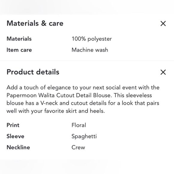 Perfect condition! PAPERMOON Walita Cutout Detail Blouse! - Picture 11 of 14